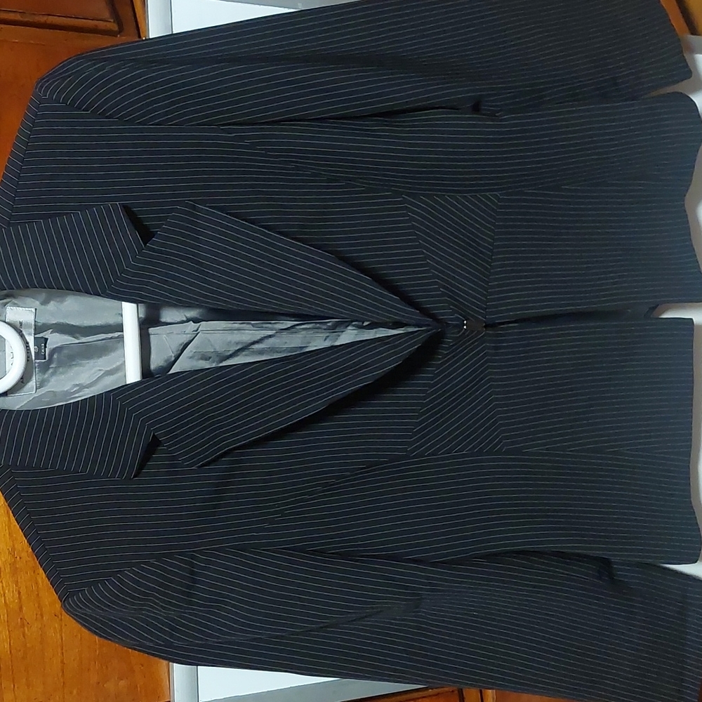 T tahari black pinstripe suit